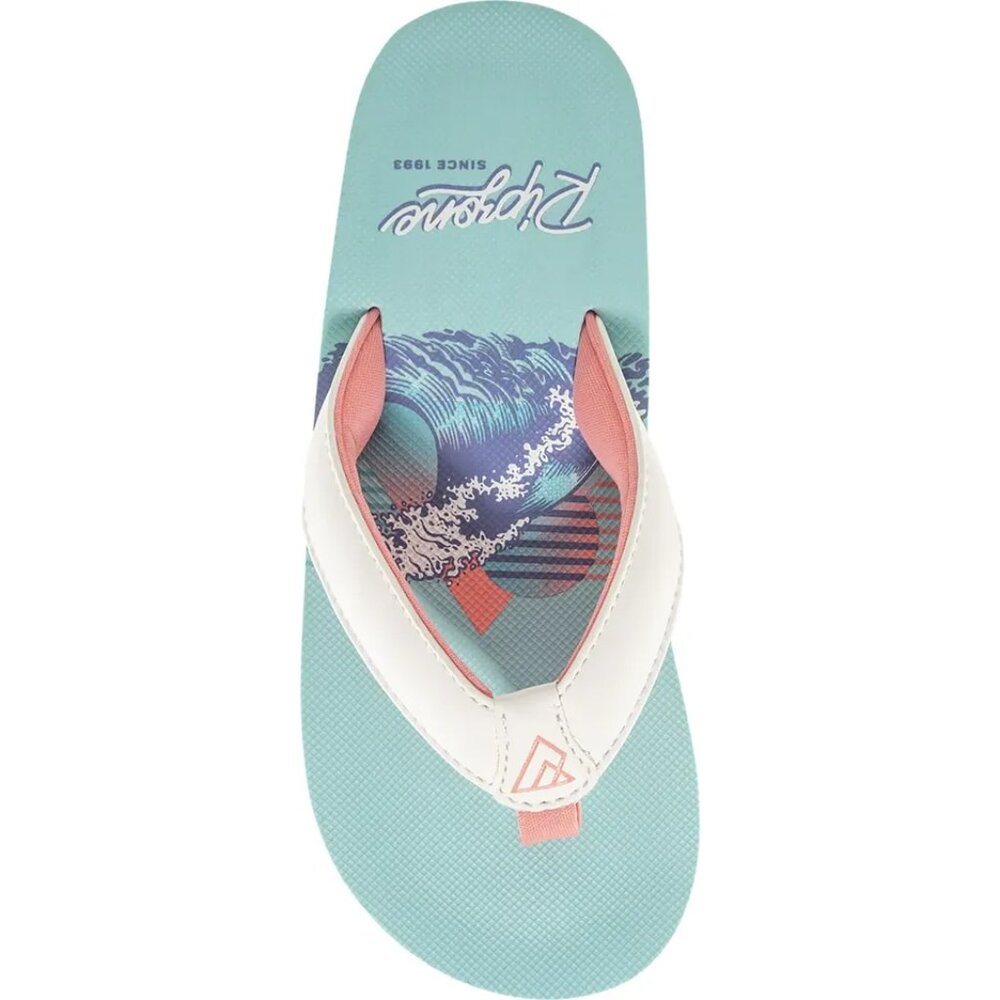 Ripzone Girls's 30 Years Kai Flip Flops - Aqua Splash